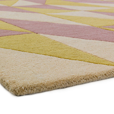 Reef Flag RF06 Geometric Pattern Hand Tufted Rug in Pink