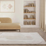 Tova 3D Pattern Tufted Touch Ivory Geometric Textured Modern Rug - Medium 120x170 cm (4'x5'6")