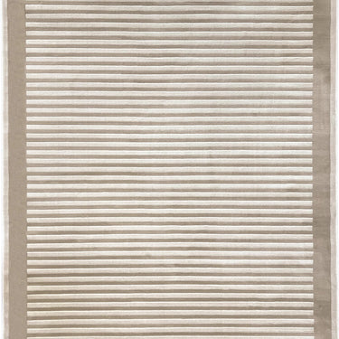 Phoenox Belgrade Border Natural By Origins Polypropylene Geometric Striped Bordered Rug