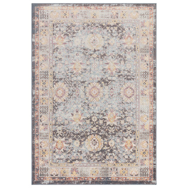 Flores Gita FR03 Traditional Classic Bordered Persian Floral Vintage Rug in Multi