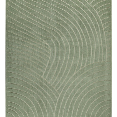 Consept Looms Maze MAZ105 Green By Concept Geometric Textured Modern Rug
