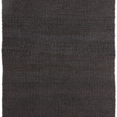 Grove Plain Flatweave Hand Woven Jute Rug in Charcoal Grey