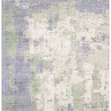 Gatsby Modern Abstract Shiny Viscose High Quality Hand Woven Green Rug