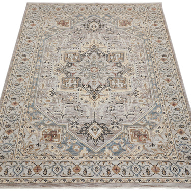 Consept Looms Legacy LEG05 Medallion Classic Grey Slate Cotton Persian Oriental Traditional Hallway Runner Rug