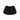 Dip and Drip Buddy Bathroom Toilet Black Washable Non-Slip Polypropylene Shaggy Bath Mat - Curve 50x80 cm