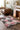 Origins 3D Geo Silky Diamond Blush Pink Hand-Carved Shaggy Geometric Rug