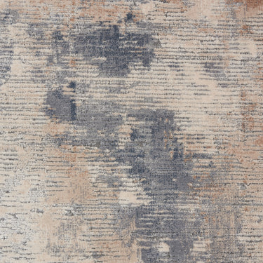 Nourison Rustic Textures RUS05 Beige Grey Jute Polypropylene Abstract Textured Hallway Runner Rug