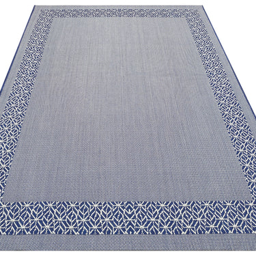 Consept Looms Terrazzo TRZ01 Garden Patio Living Framed Navy Indoor Outdoor Handmade Polypropylene Rug 200x290 cm