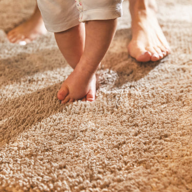 Phoenox My Lux Fluffy Anti-Slip Machine Stone Beige Washable Non-Slip Polypropylene Shaggy Rug - X-Small 60x100 cm (2'x3'4")