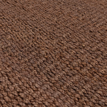 Grove Plain Flatweave Hand Woven Jute Rug in Brown