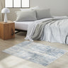 Calvin Enchanting ECH04 Seaglass Blue Ivory Polypropylene Abstract Modern Rug - Small 97x152 cm (3'2''x5')