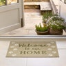Howler and Scratch Pet Patterned Welcome Paws Washable Non-Slip Hallway Runner Rug - 50x75 cm (1'7"x2'5")