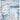 Origins Arctic Scape Ice Blue Cream Washable Non-Slip Cotton Chenille Rug