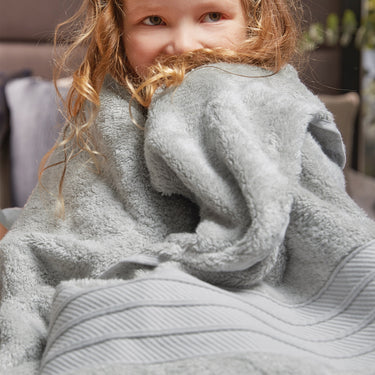 Hug Luxury Face Bath Grey Washable Cotton Plush Towel