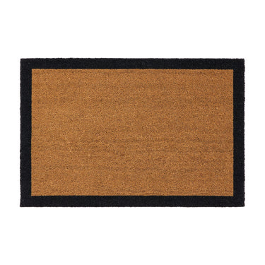 My Printed Coir Border Black Indoor Outdoor Non-Slip Bordered Doormat