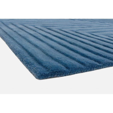 Form Modern Hand Tufted 3D Ridged Geometric Wool Rug in Natural, Blue, Green, Ochre, Pink Silver
