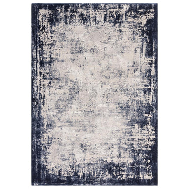 Kuza Border Abstract Modern Distressed Soft Velvety Silky Rug