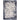 Kuza Border Abstract Modern Distressed Soft Velvety Silky Navy Blue Rug & Runner