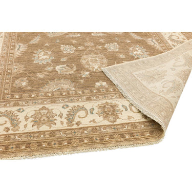 Chobi Traditional Bordered Persian Wool Rug in Brown 130x190 cm
