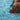 Origins My Teal Blue Washable Non-Slip Polypropylene Shaggy Rug