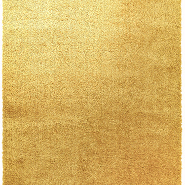 Payton Shaggy Rug Soft Fluffy Living Room Bedroom Silky Shimmer Gold Yellow Rug