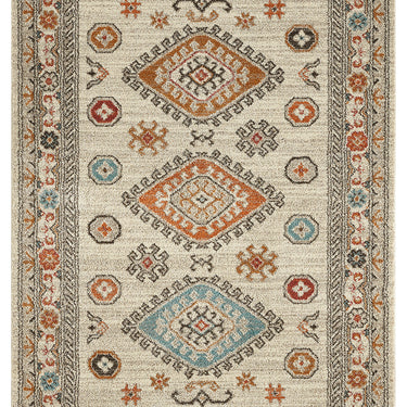 Cashmere 5567 Cream Oriental Traditional Floral Kilim Hallway Runner Rug