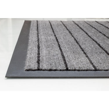 Heavy Duty Non-Slip Dirt Trapper Indoor Outdoor Entrance Kitchen Rug Shoes Scraper Door Mat in Grey 40 x 60 cm (1'4''x2')