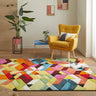 Consept Looms Viva VIV101 Bright Multicolours By Concept Jute Polypropylene Geometric Rug - Small 80x150 cm (2'6"x5')