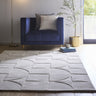 Origins Penny 3D Cream Hand-Carved Wool Traditional Geometric Rug - Medium 120x170 cm (4'x5'6")