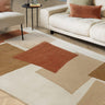 Asiatic London Romy Papercut Hand-Tufted Red Terracotta Wool Modern Soft Rug - Large 160x230 cm (5'3"x7'7")