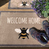 My Nylon Pattern Bee Washable Non-Slip Bordered Hallway Runner Rug - Small 50 x 75 cm (2'x2'5")