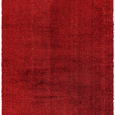 Payton Shaggy Rug Soft Fluffy Living Room Bedroom Silky Shimmer Red Rug