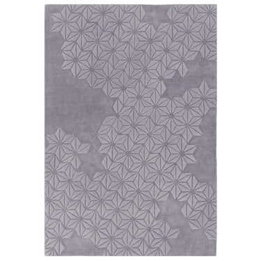 Starburst Hand Made Wool Lilac Rug