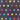 Hug Bright Spot Navy Multi Spots Washable Non-Slip Cotton Bordered Hallway Runner Rug