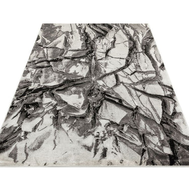 Consept Looms Blaze BLZ07 Silver Grey Bedroom Living Marble Polypropylene Abstract Modern Rug