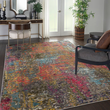 Celestial CES14 Sunset Modern Abstract Multicolour Rug by Nourison