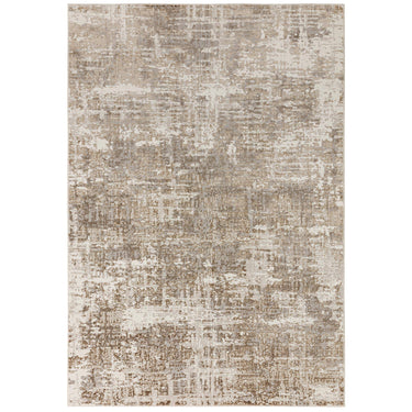 Asiatic London Stellar ST11 Silky Beige Natural Polypropylene Abstract Textured Rug