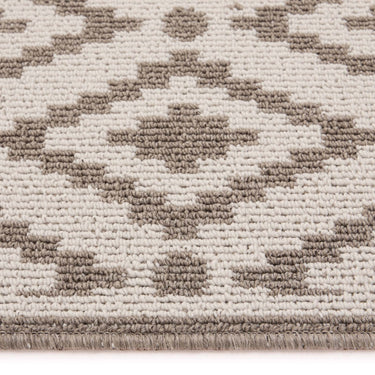 My Stain Resistant Ikat Stone Washable Non-Slip Polypropylene Bordered Doormat