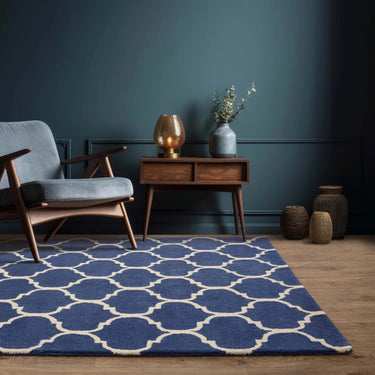 Albany Ogee Morroccan Design Hand Tufted Wool Rug