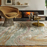 Katherine Carnaby Tuscany Silk Abalone Marble Rug Premium Hand Woven Luxury Abstract Shiny Multi Rug - Medium 120x180 cm (4'x6')
