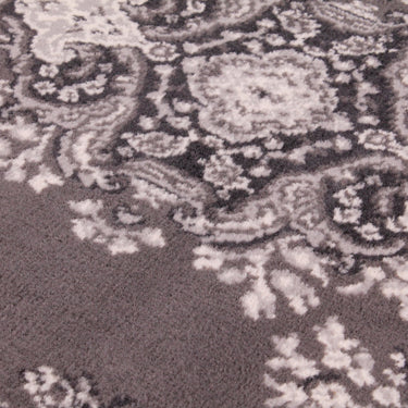 Lancashire Traditional Oriental Classic Rug or Hallway Runner in Dark Grey