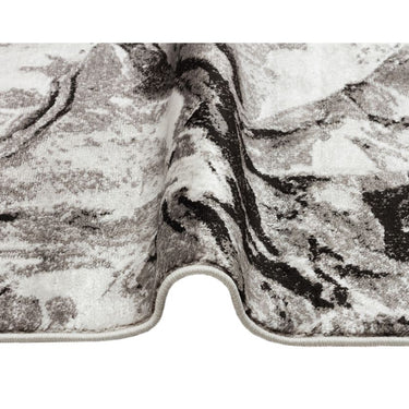 Consept Looms Blaze BLZ07 Silver Grey Bedroom Living Marble Polypropylene Abstract Modern Rug