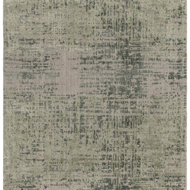 Torino Abstract Rug for Living Room Bedroom Dining Room Wool Viscose Rug in Forest Green