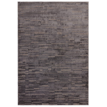Asiatic London Axel AX07 Chevron Charcoal Polypropylene Textured Striped Scandi Rug