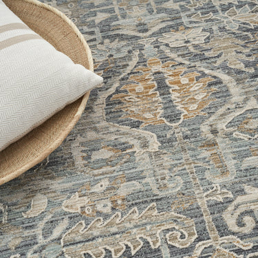 Lynx LNX02 Bordered Navy Multi By Polypropylene Persian Traditional Vintage Rug
