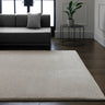 Asiatic London Como Ultra Soft Silky High Shine Velvety Silver Jute Shaggy Textured Rug - Small 80x150 cm (2'6"x5')