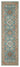 Cashmere 5567 Blue Oriental Traditional Floral Kilim Hallway Runner Rug