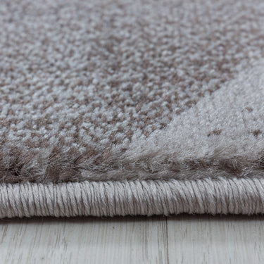Costa 3523 Wave Brown Jute Polypropylene Modern Rug 80x150 cm