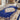 Origins Aubusson Shensi Traditional Wool Round, Hallway, Halfmoon Rug in Navy