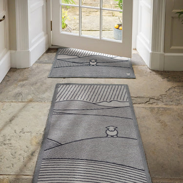 Hug Herdy Line Washable Non-Slip Cotton Hallway Runner Rug - Runner 65x150 cm (2'1"x4'11")
